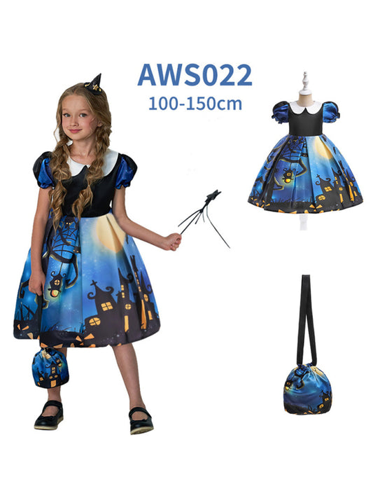 Halloween Themed Girls' Party Dress Shello's Creative Boutique