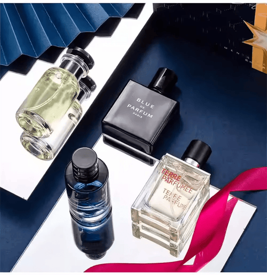 Men's Cologne Gift Box Set – 4 - Piece Floral Fruity Fragrance Spray 100ml - Shello's Creative Boutique
