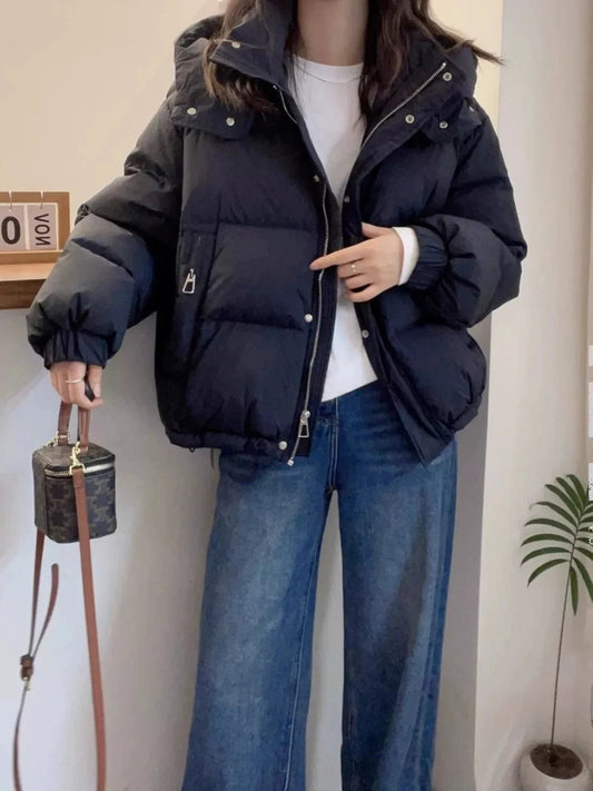 Women's Hooded Cotton Padded Parka Jacket | Casual Warm Winter Coat - Shello's Creative Boutique