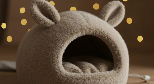 Stay Warm and Stylish: The Best Multifunctional Pet Bed and Litter Mat with Rabbit Ear Design for Winter Comfort - Shello's Creative Boutique