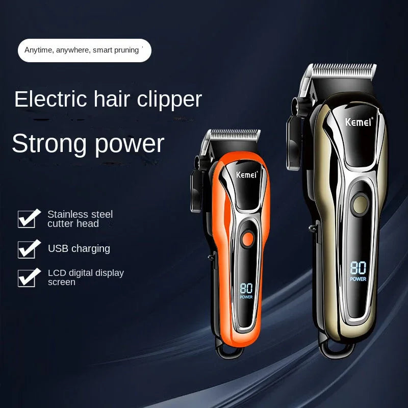 Hair Clipper Electric Shaving Head High Power LCD Digital Display - Shello's Creative Boutique