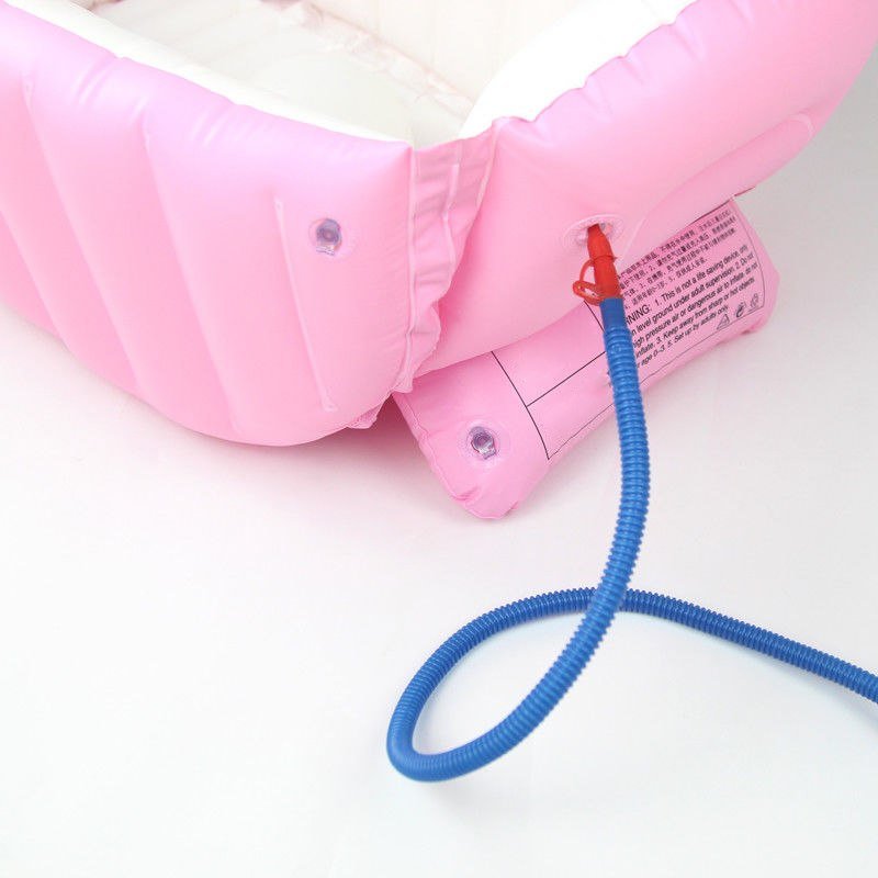 0 - 3 Years Baby Inflatable Bathtub PVC Thick Portable Bathing Bath Tub for Kid Toddler Newborn - Shello's Creative Boutique