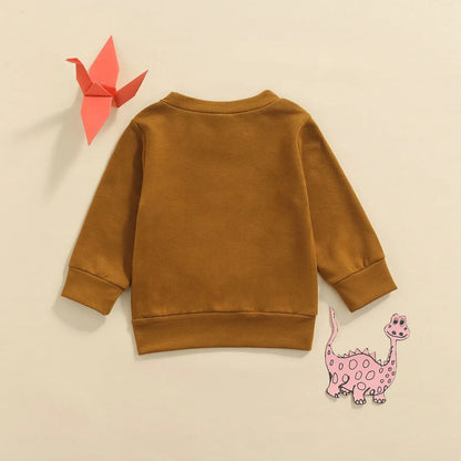 0-3Y Autumn Baby Boys Sweater Outwear 3 Colors Letter Printed Long Sleeve Pullover Causal Tops - Shello's Creative Boutique