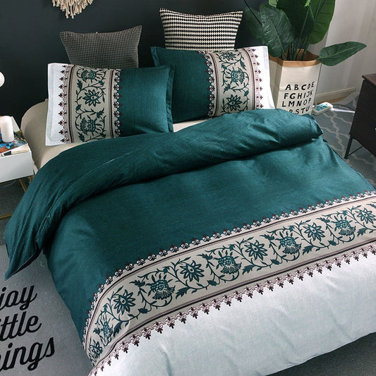 Printing Duvet Cover Sets Polyester Plain Printed Bedding Set Reactive Printing Duvet Cover With Pillowcases Bedding Set eprolo