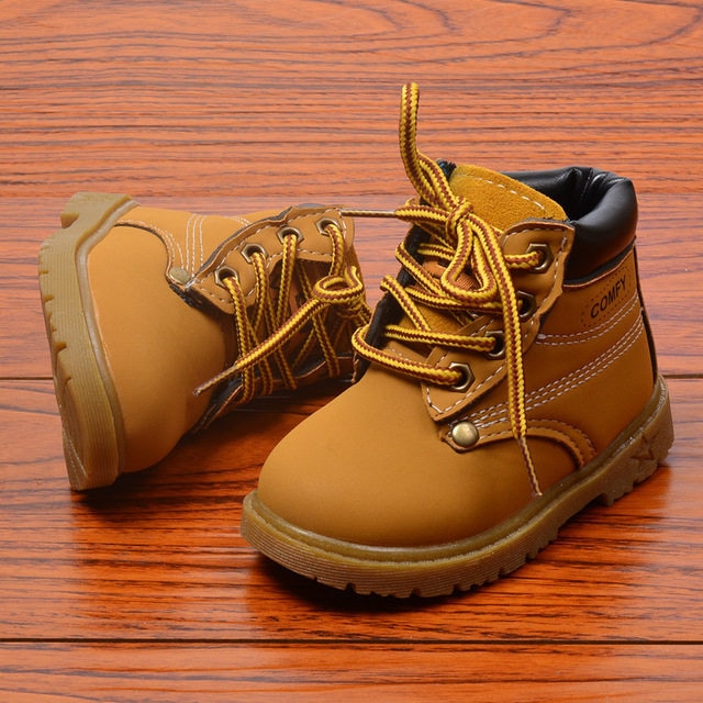 Winter Children's Boots Girls Boys Plush Martin Boots Casual Warm Ankle Shoes Kids Fashion Sneakers Baby Snow Boots eprolo