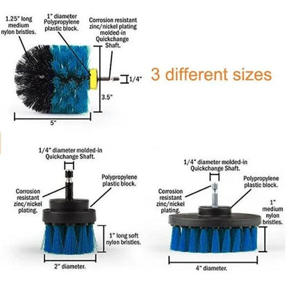 Power Scrubber Brush Set for Bathroom Car | Drill Scrubber Brush - Shello's Creative Boutique