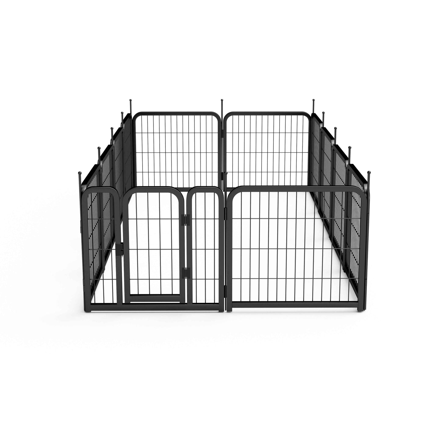 12-Panel Dog Fence - 24" Portable Indoor/Outdoor Pet Pen