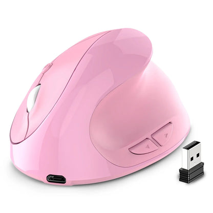 Vertical grip rechargeable silent wireless anti mouse hand designer drawing office creative ergonomic mouse - Shello's Creative Boutique