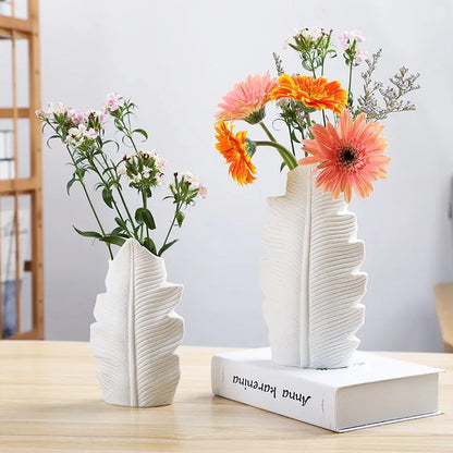Scandinavian Simple Style Ceramic Vase – Minimalist Elegance for Home - Shello's Creative Boutique