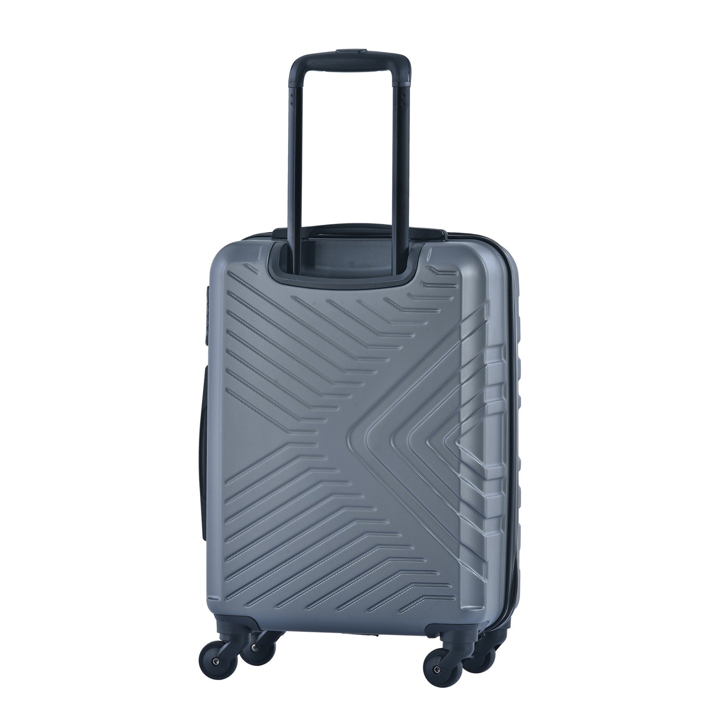 3 Piece Luggage Sets ABS Lightweight Suitcase with Two Hooks, Spinner Wheels, TSA Lock, (20/24/28) Gray eprolo