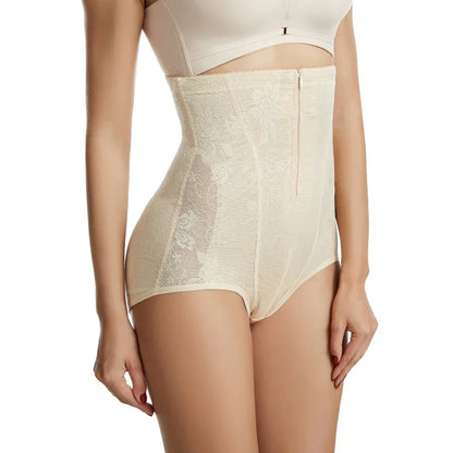 Women's Body Shaping High Waist Zipper Reinforced Abdominal Tight Pants - Shello's Creative Boutique