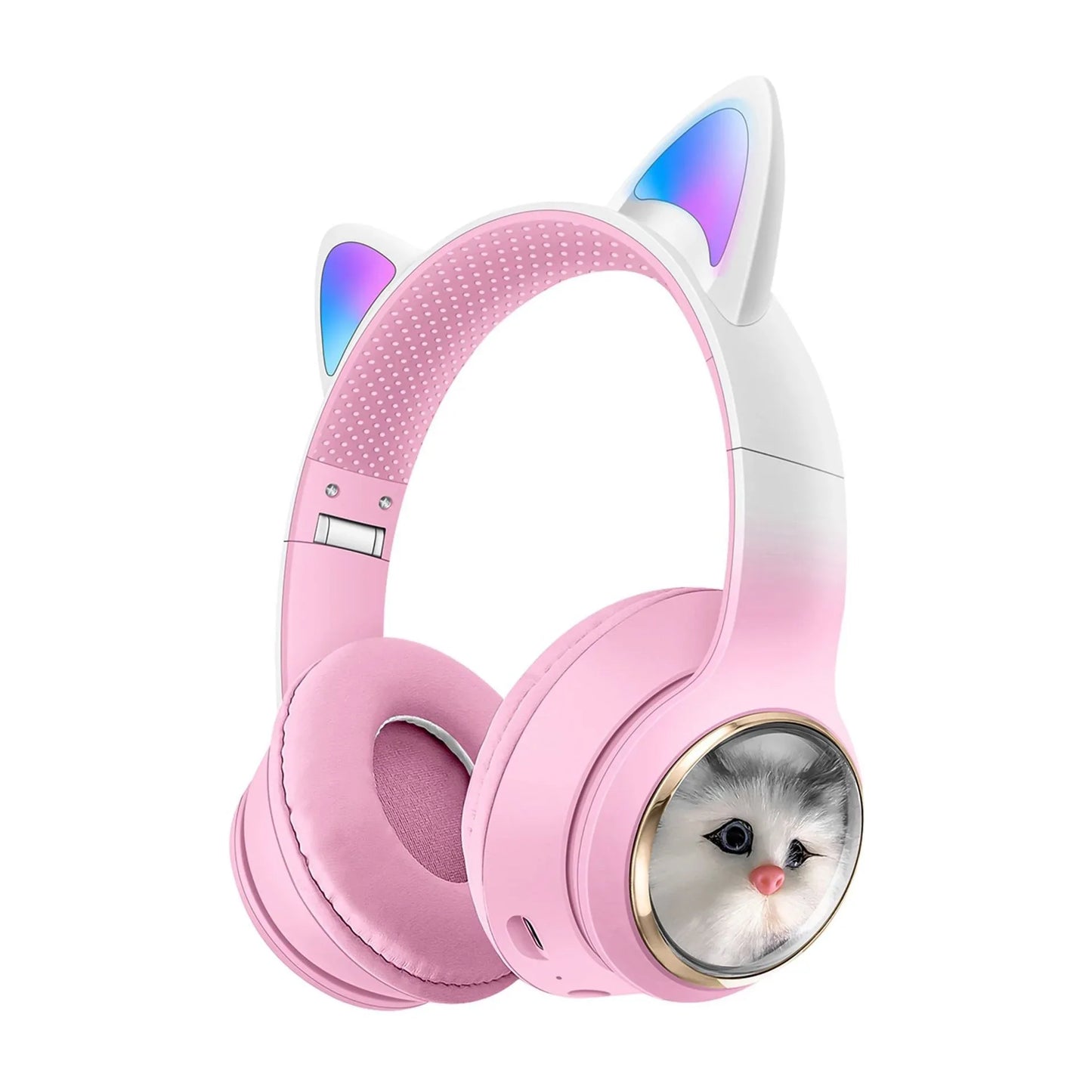 AKZ-09 Earphones Space Cabin Cartoon Simulation Cat Bluetooth Headwear Large Battery Earphones Foldable - Shello's Creative Boutique