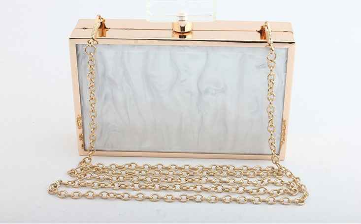 Acrylic Perfume Bottle Clutch - Women's Acrylic Bag Evening Bag