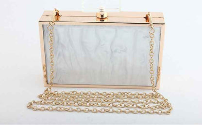 Acrylic Perfume Bottle Clutch - Women's Acrylic Bag Evening Bag