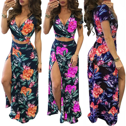 Classic Floral Hot Sale Dress Two Piece Set - Shello's Creative Boutique