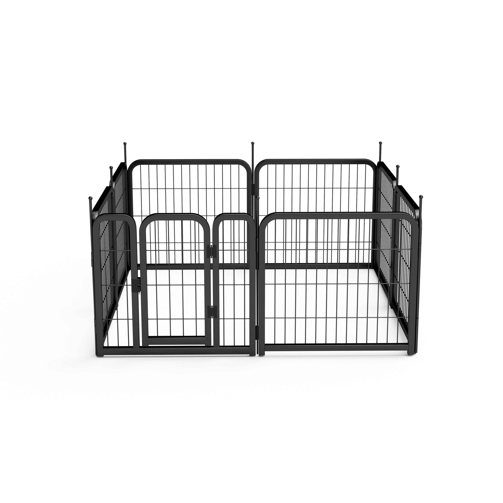 8-Panel Dog Fence - 24" Portable Indoor/Outdoor Pet Pen