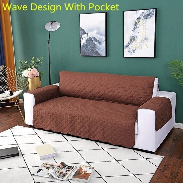 Sofa Couch Cover Chair Throw Pet Dog Kids Mat Furniture Protector Reversible Removable Armrest Slipcovers 1/2/3 Seat eprolo