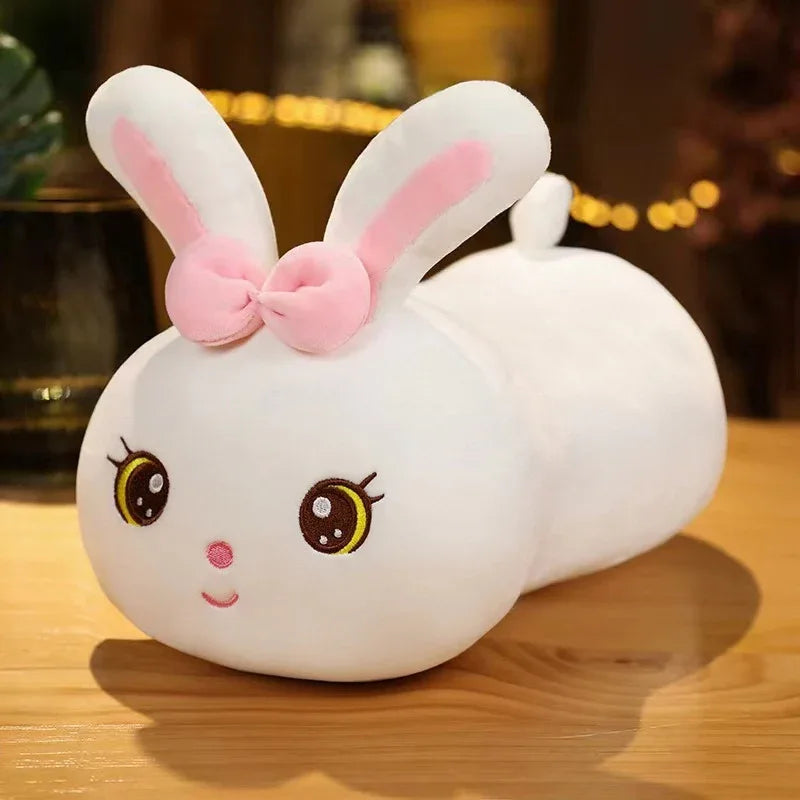 Multi-Color Bunny Pillow - Long Plush Cuddle Toy for Girls - Shello's Creative Boutique