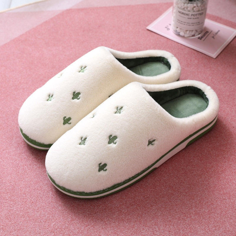Fashion Fruit Indoor Slippers Women Warm Plush Home Slipper Anti-slip Soft Lovers Winter Shoes Banana Cherry Ladies Slides SH450 eprolo