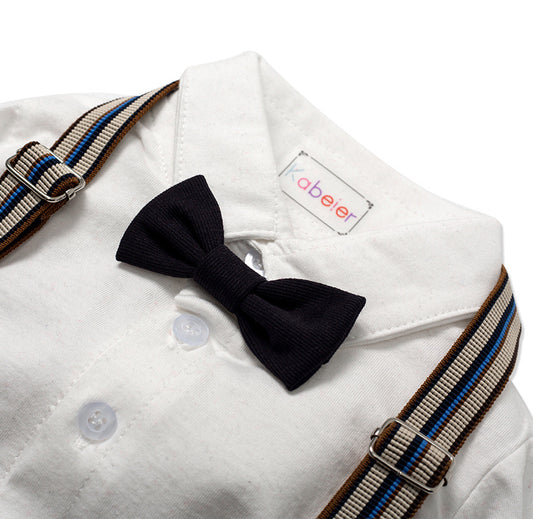 Boy Baby Gentleman One-Year-Old Wash Clothing Summer New Boy One-Piece Romper Children's Suit Shello Creative Boutique