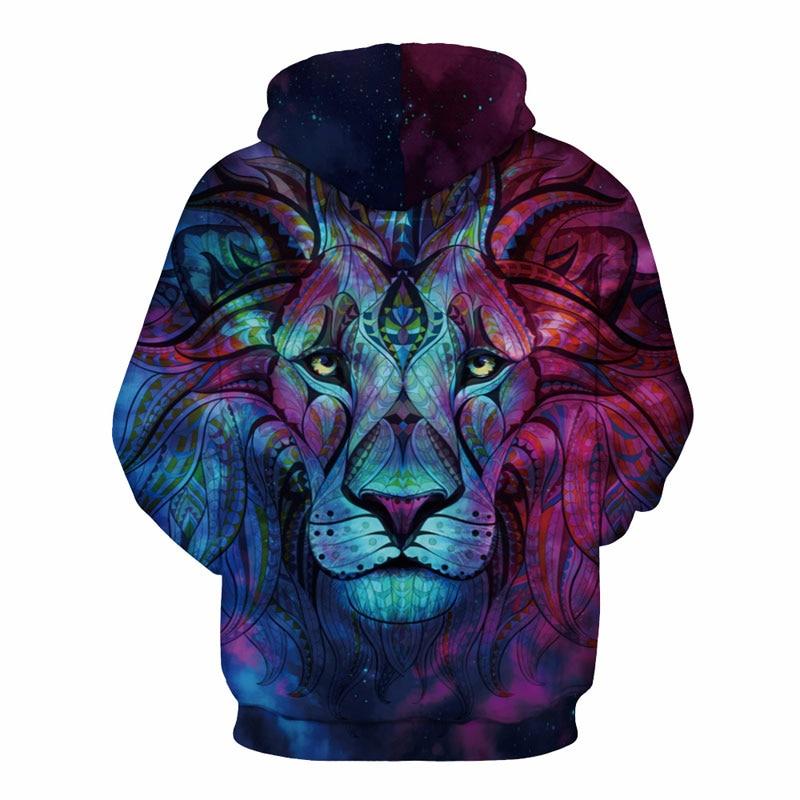 Men Women 3d Sweatshirts Print Paisley Flowers Lion Hoodies eprolo