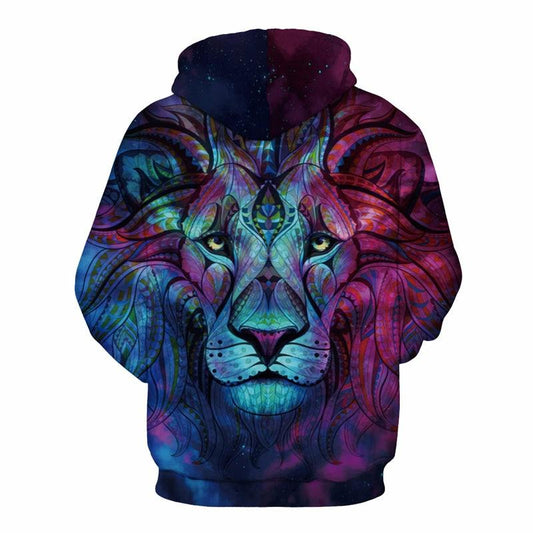 Men Women 3d Sweatshirts Print Paisley Flowers Lion Hoodies eprolo