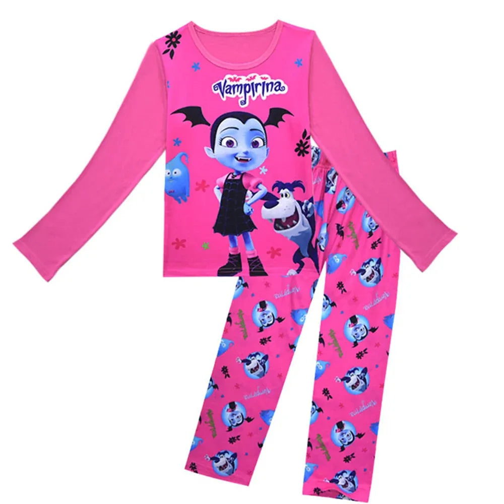 Girls Vampirina Pajamas Set - Long Sleeve Christmas Sleepwear (2-10 Years) - Shello's Creative Boutique