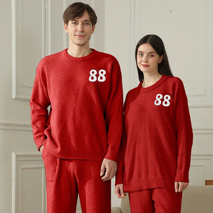 Couple's Fleece Pyjama Set - Cosy Winter Sleepwear for Two - Shello's Creative Boutique