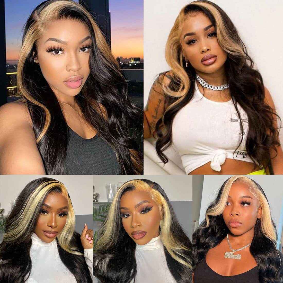 Synthetic European and American Wigs With Long Curly Hair Women's Front Lace Wigs