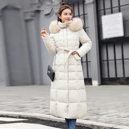 Slim Women Winter Jacket Cotton Padded Warm Thicken Ladies Coat Long Coats Parka Womens Jackets - Shello's Creative Boutique