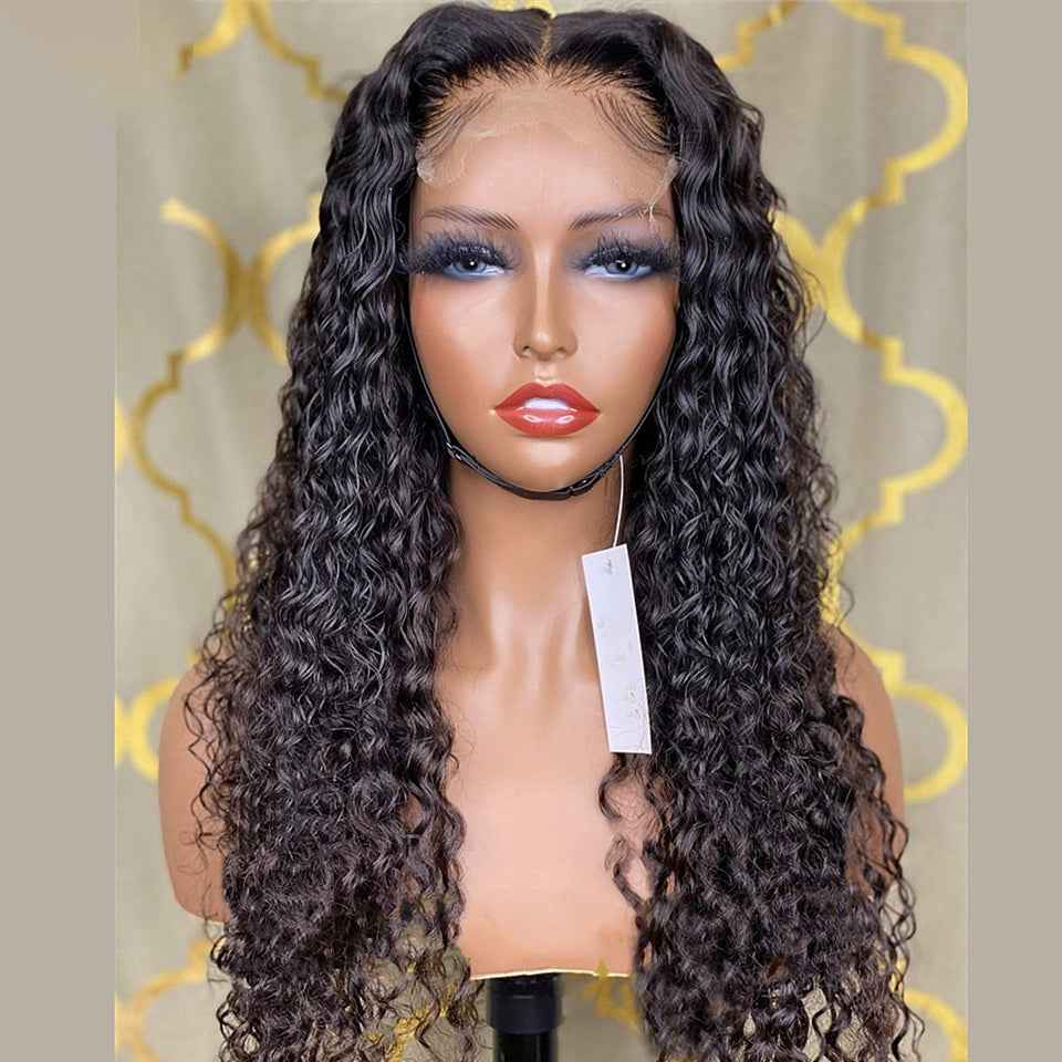 Wig Ladies Synthetic Front Lace Curly High Temperature Silk Wig Headgear
