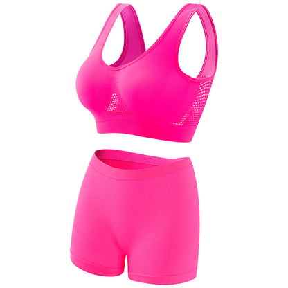 Large chest, small gathering, plus size lingerie for women weighing 200 pounds, seamless sports bra set eprolo