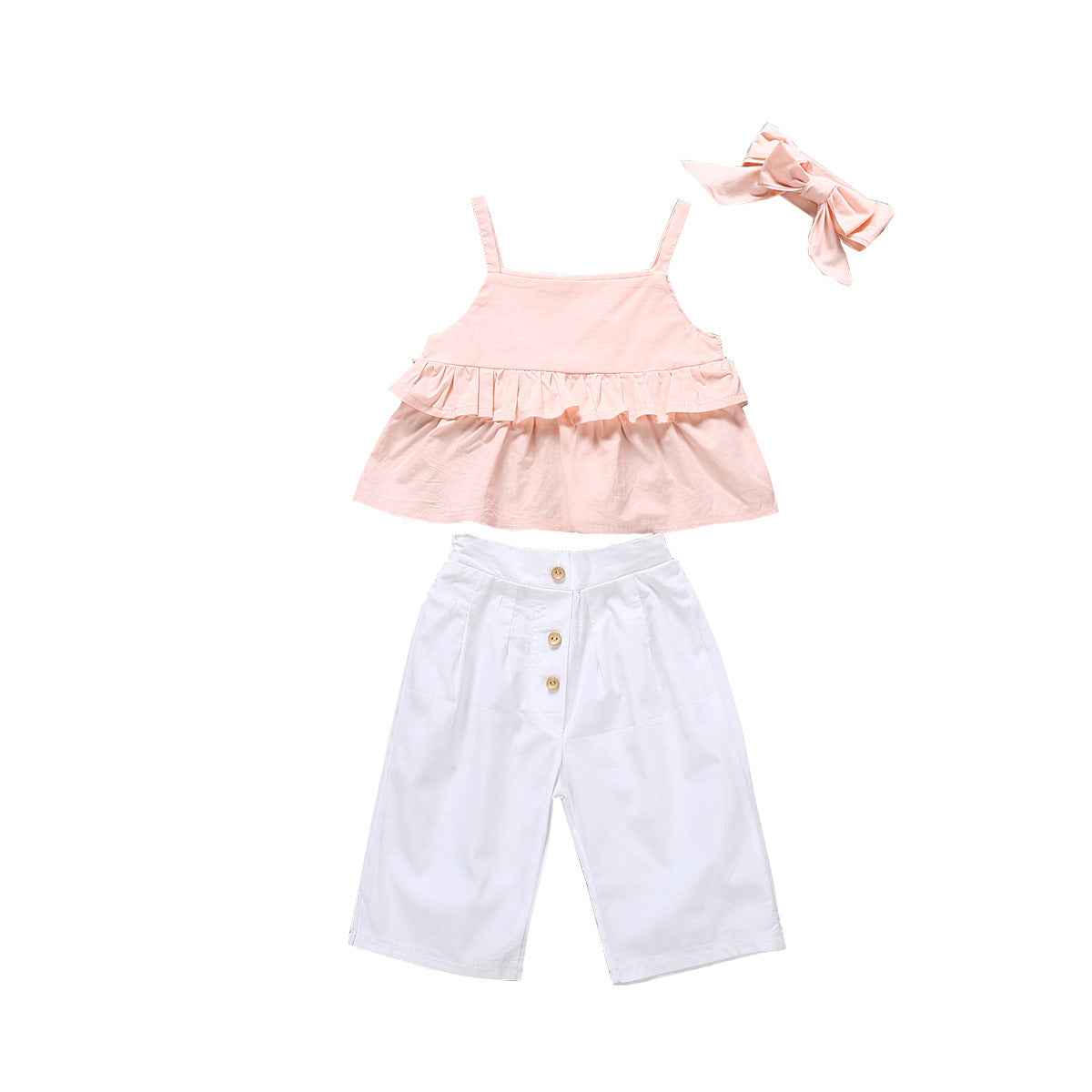 Simple Children's Clothing 3-Piece Set – Stylish & Comfortable for Summer