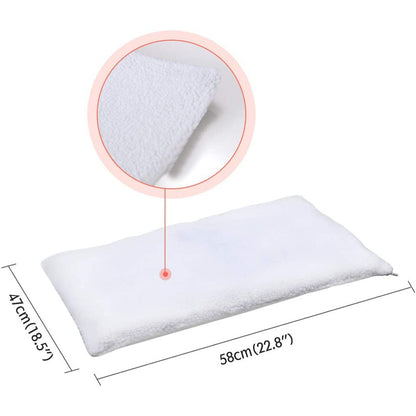 Self-Heating Dog Bed Mat - Warm Plush Pet Blanket with Heat Reflection Technology