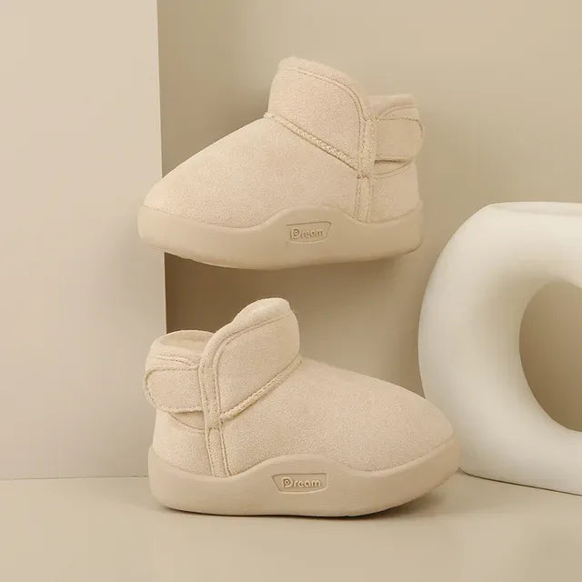 Winter Baby Girl Shoes Toddler Snow Boots Infant Plush Warm Kids Ankle Boots Boys Cotton Shoes - Shello's Creative Boutique