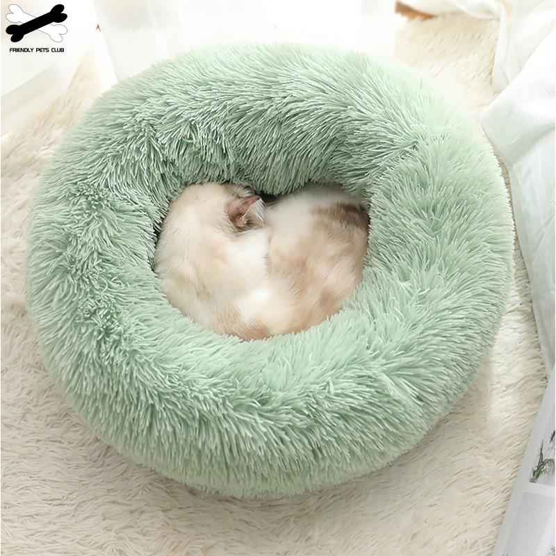 Donut Dog Bed - Soft Washable Pet Cushion for Dogs & Cats