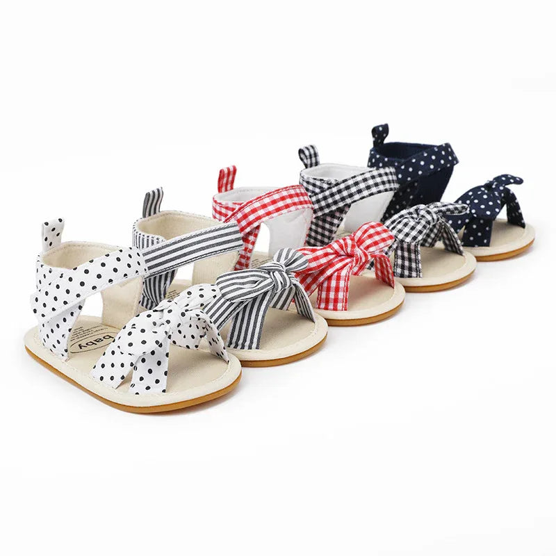 Baby Girl Sandals - Breathable Indoor Shoes for Infants & Toddlers 0-12 Months | Non-Slip Sole - Shello's Creative Boutique