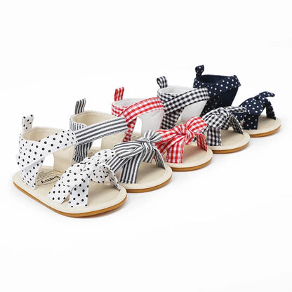 Baby Girl Sandals - Breathable Indoor Shoes for Infants & Toddlers 0-12 Months | Non-Slip Sole - Shello's Creative Boutique