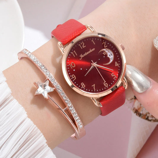 Women Watches Luxury Leather Band Watch Dress Clock Lady Wrist Watch - Shello's Creative Boutique