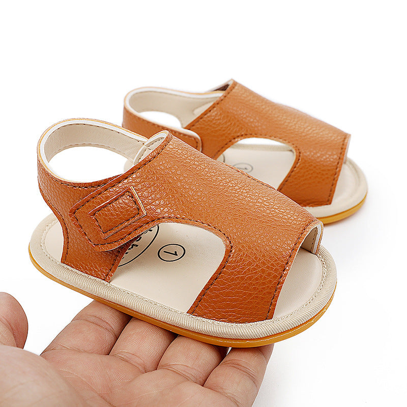 Baby Boy Summer Sandals Rubber Sole Breathable Toddler Shoes 0-3-6-9-12 Months Shoes eprolo