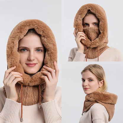 Winter Hat Outdoor Cycling Head Cover Cold Ski Hat Warm Neck Mask Integrated Cold Cover Head Hat eprolo