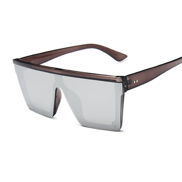 New Black Square Sunglasses Women Big Frame Fashion Retro Mirror Sun Glasses Female Brand Vintage Lady Lunette De Soleil Femme
