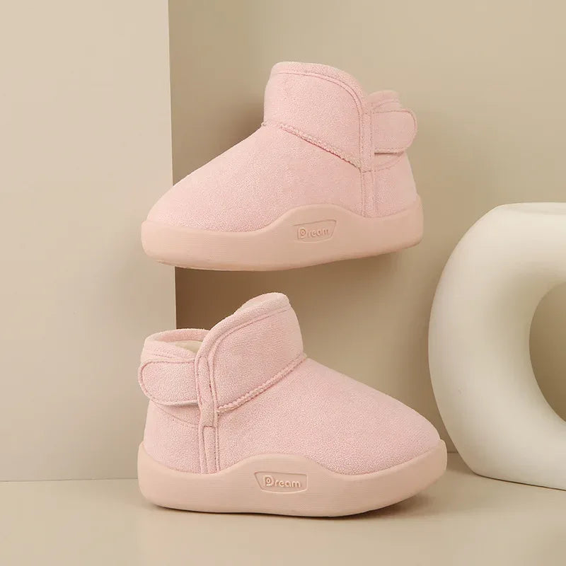 Winter Baby Girl Shoes Toddler Snow Boots Infant Plush Warm Kids Ankle Boots Boys Cotton Shoes - Shello's Creative Boutique