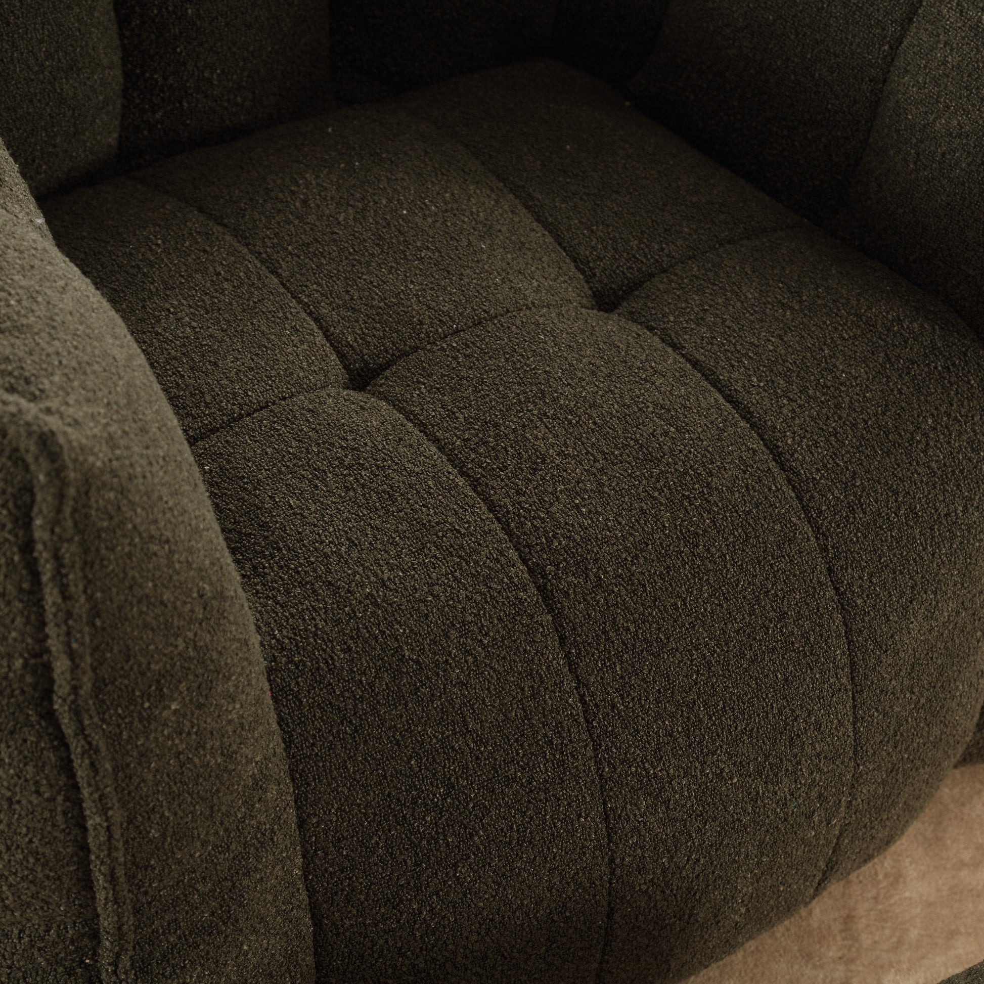 Soft Bean Bag Chair with High Resilient Foam(Chips)for living room and bedroom,Comfortable Square Lazy Sofa with Footstool eprolo