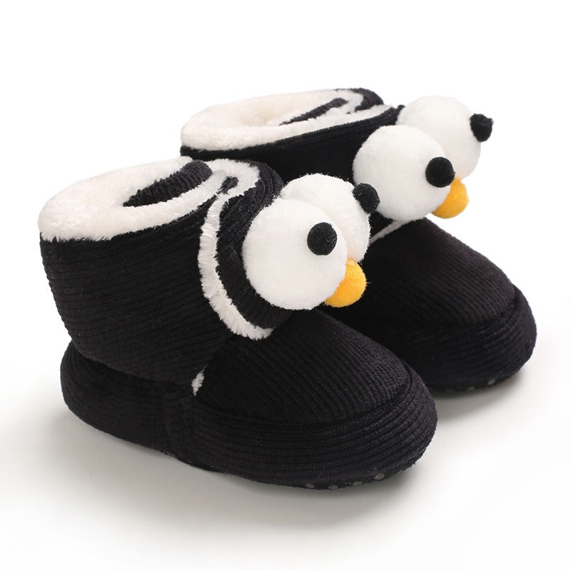 Baby cotton shoes winter high tube 0-1 year old children's cartoon cute walking shoes soft soled baby boots baby shoes plush eprolo