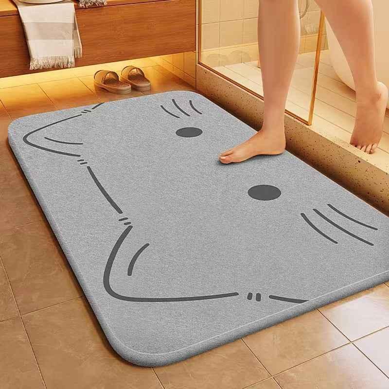 Bathroom Absorbent Floor Mat - Shello's Creative Boutique