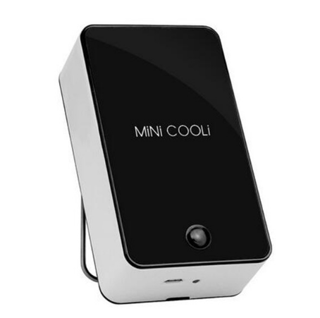 Mini Portable HandHeld Table Air Conditioner Cooler Cooling USB Rechargeable Battery Bladeless Fan eprolo
