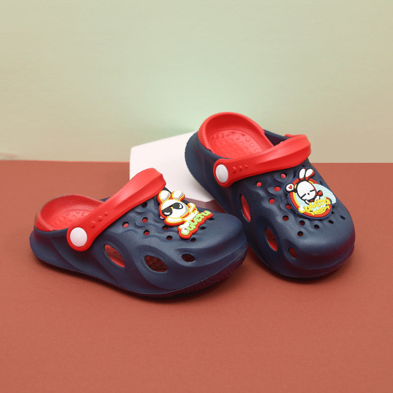 New Children's Hole Shoes Baby Children's Shoes Boys And Girls Summer Cute Outer Wear Toddler Soft Bottom Sandals And Slippers eprolo