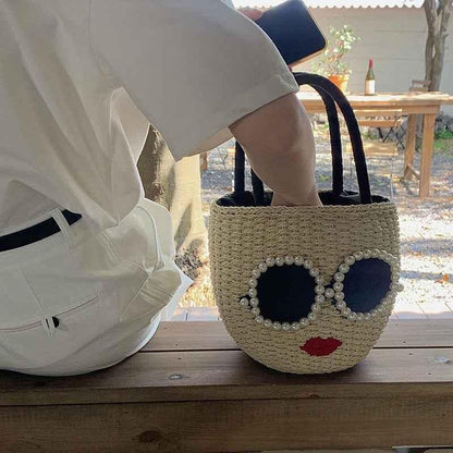 Japanese Rattan Woven Handbag – Fusion of Whimsical Charm and Timeless Craftsmanship - Shello's Creative Boutique