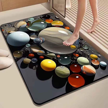 Meishi Diatom Mud Bath Mat - Quick-Dry Non-Slip Bathroom Floor Mat - Shello's Creative Boutique